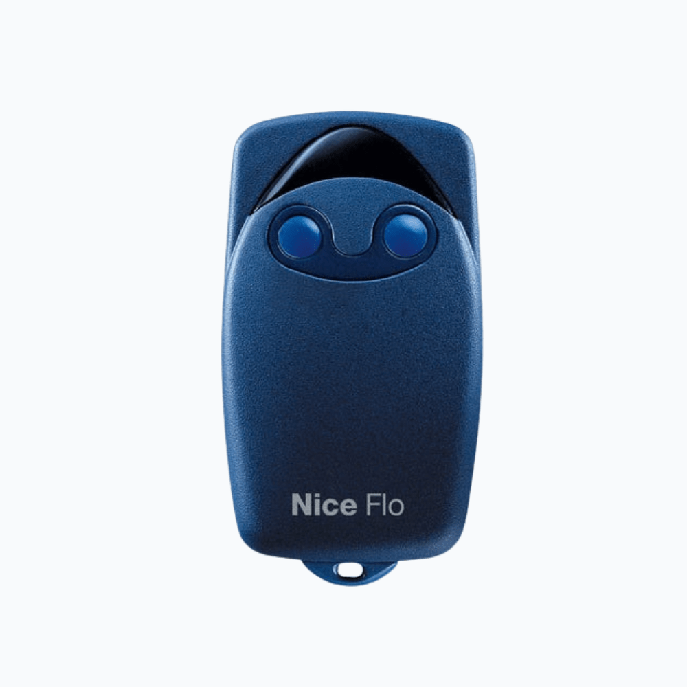 Télécommande Nice FLO2 2 boutons code fixe pour porte de garage