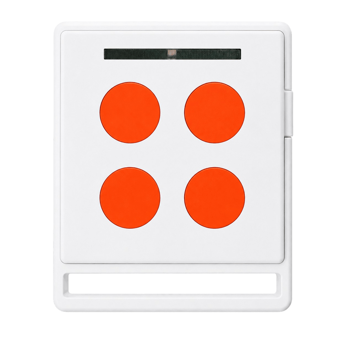 Télécommande Nice Home ECCO5WO blanche et orange 5 boutons pour porte de garage