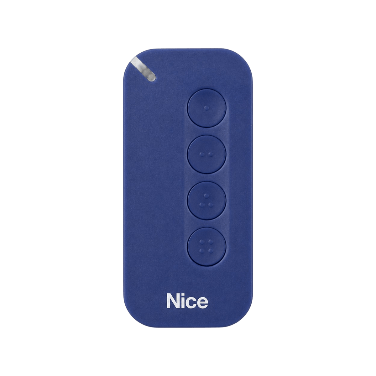 Télécommande Nice MyGo4 avec sa coque bleue